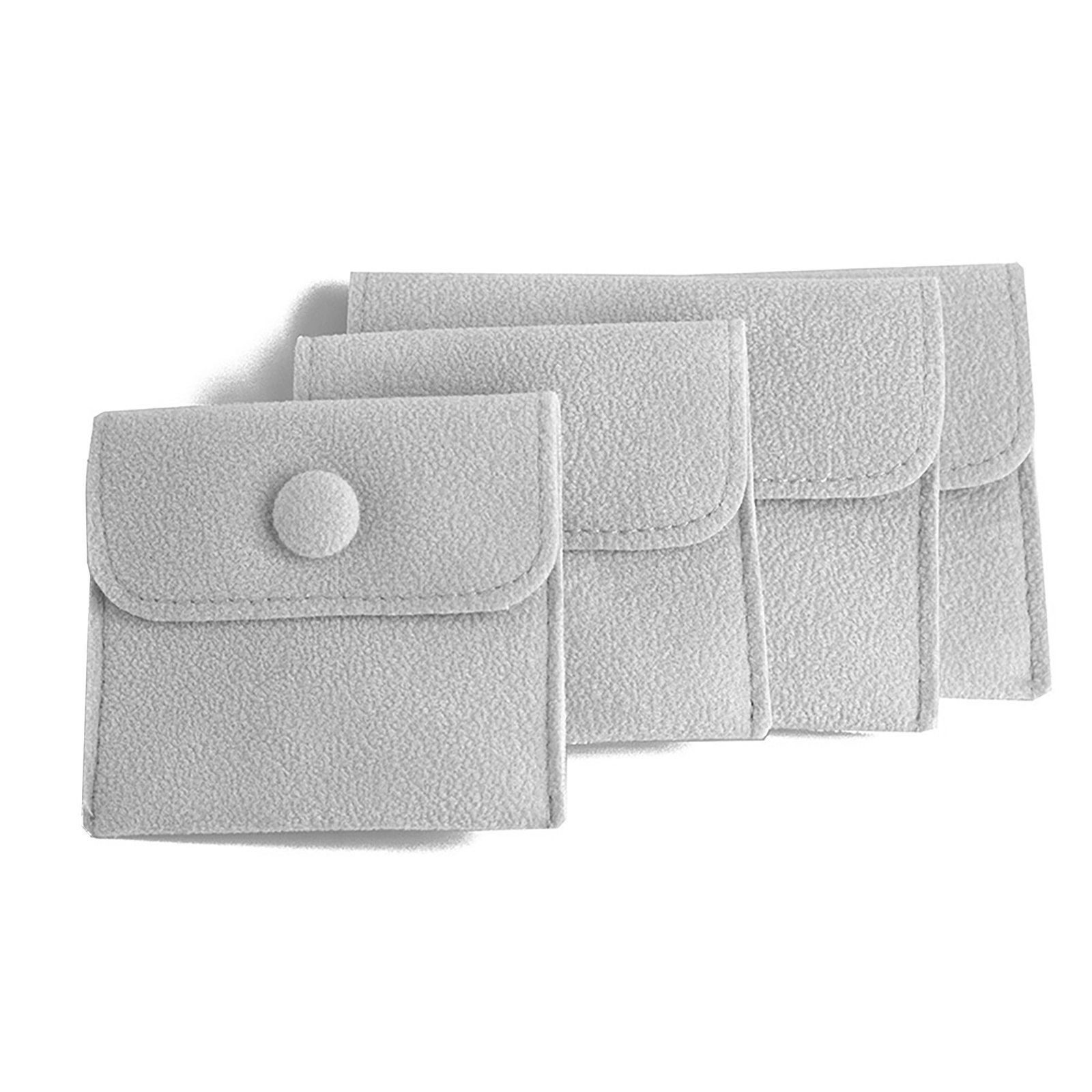 gray snap jewelry pouch custom